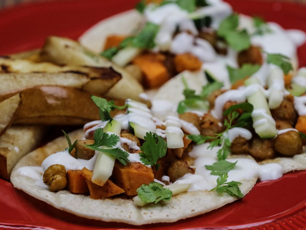 Moroccan Sweet Potato Tacos