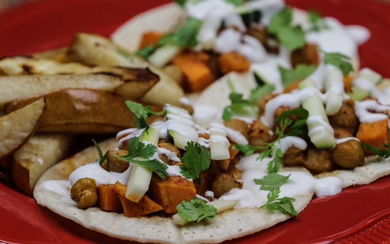 Moroccan Sweet Potato Tacos