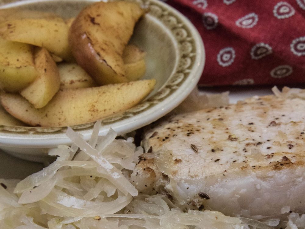 Pork Chops and Sauerkraut