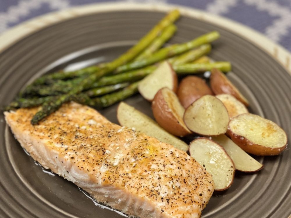 Salmon, Asparagus, & Potatoes