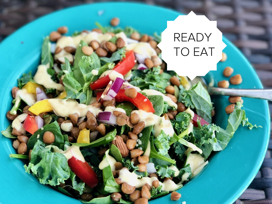 Ready-To-Eat: Lemon Tahini Lentil Salad