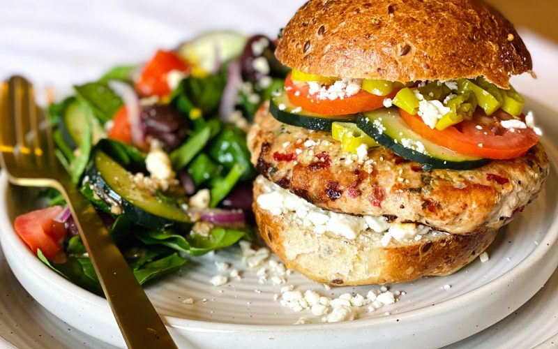 Greek Chicken Burgers