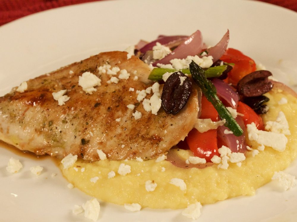 Mediterranean Chicken & Polenta