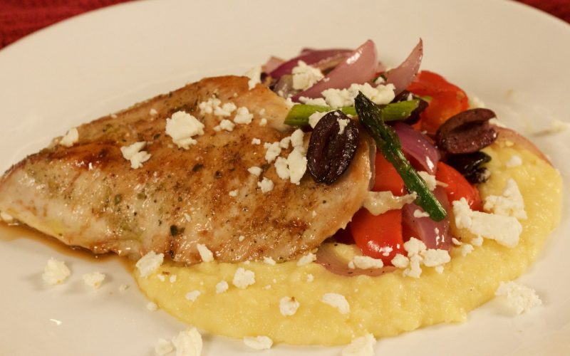 Mediterranean Chicken & Polenta