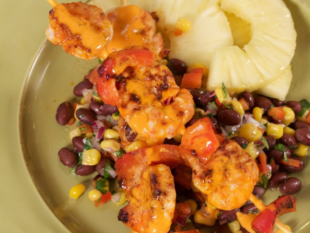 Buffalo Shrimp Skewers