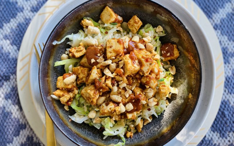 Chile Peanut Tofu