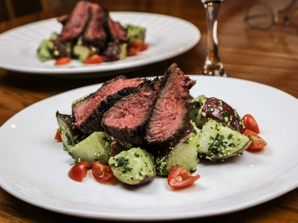Steak and Pesto Potatoes