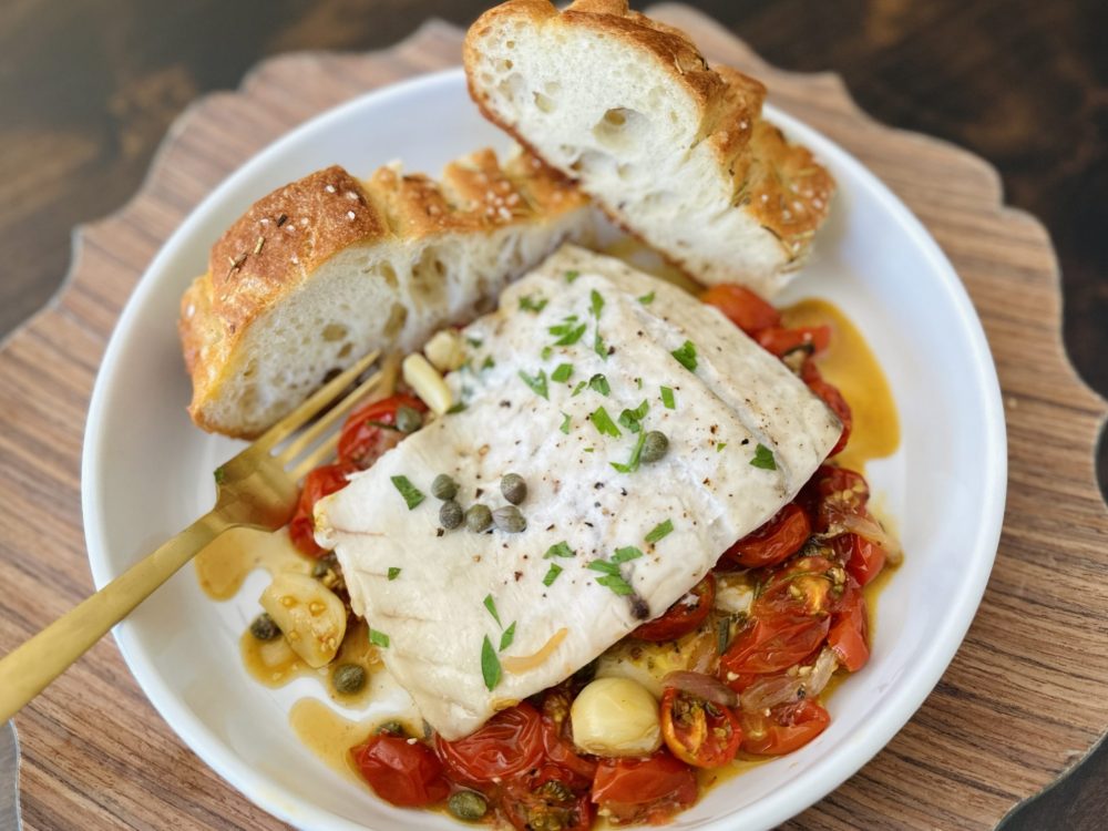 Roasted Tomato Barramundi & Focaccia