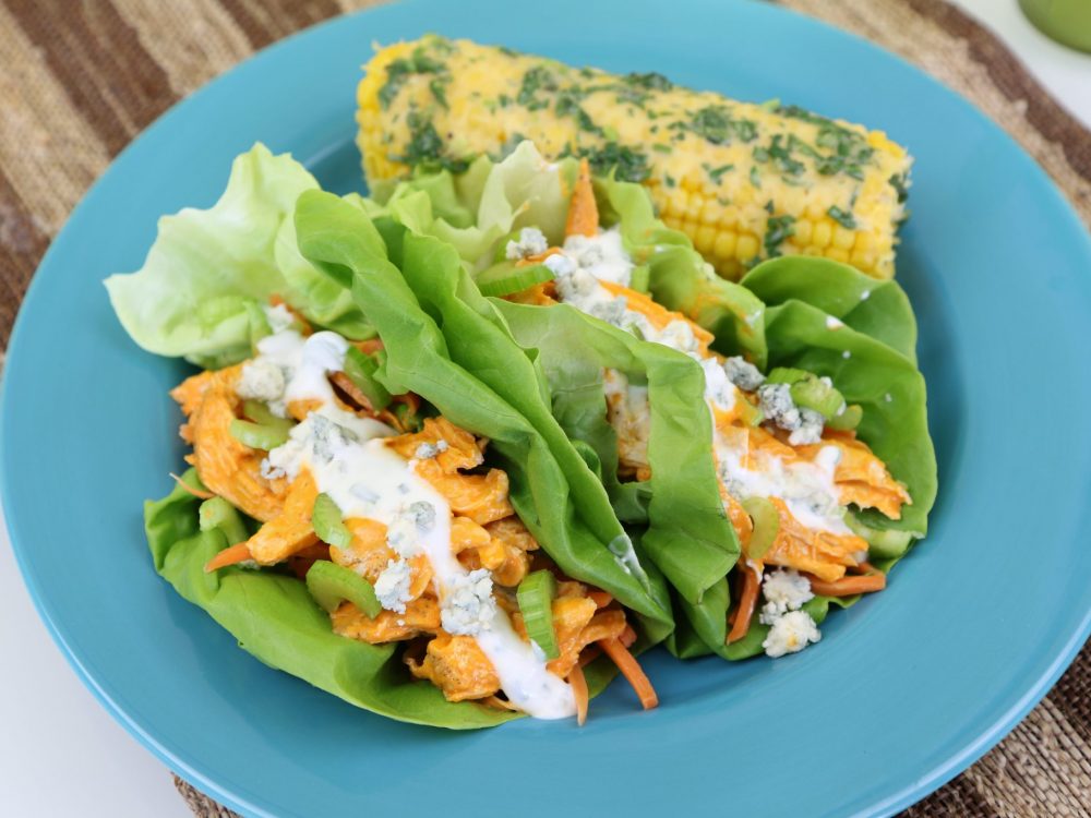 Buffalo Chicken Lettuce Wraps