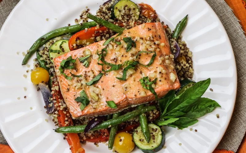 Salmon & Veggie Quinoa