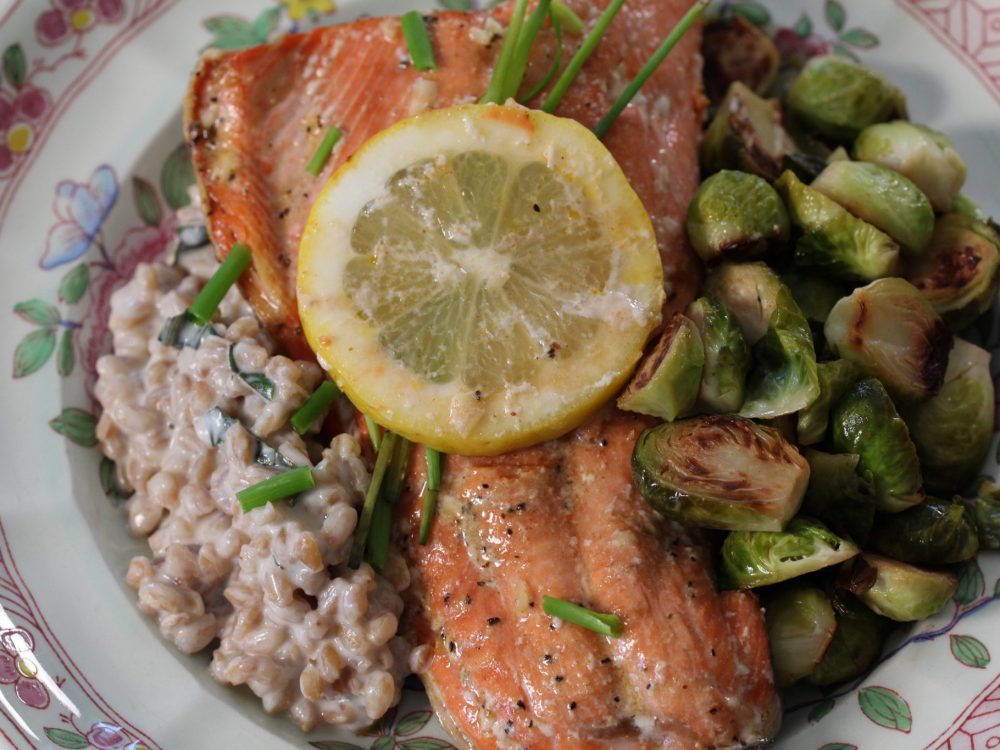 Salmon & Creamy Farro