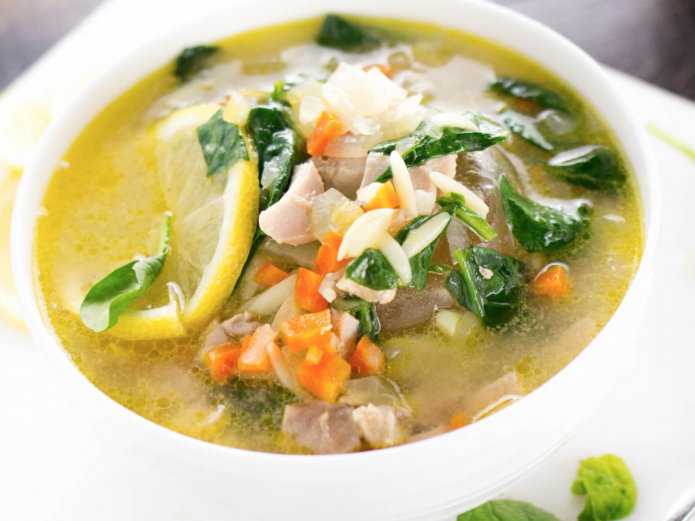 Lemon Orzo Chicken Soup