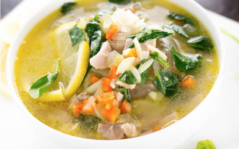 Lemon Orzo Chicken Soup