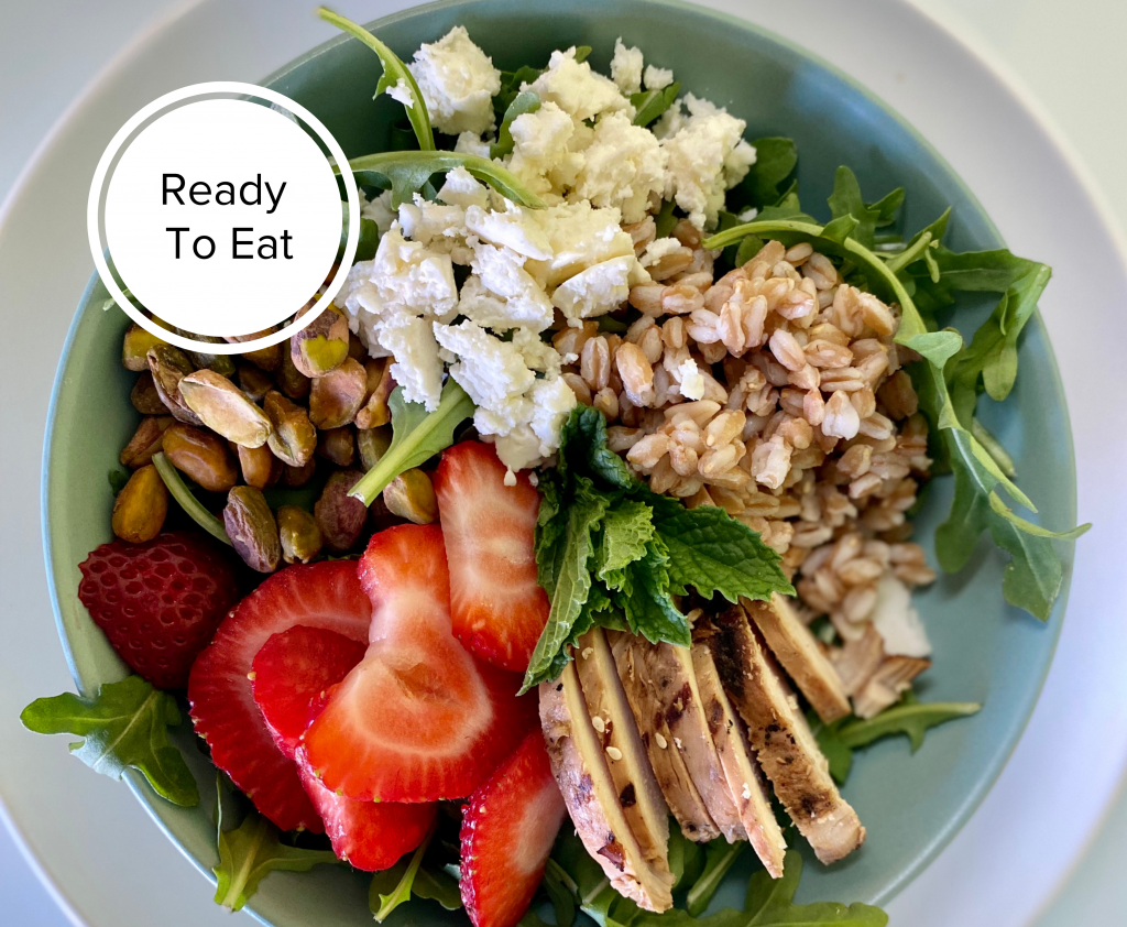 Ready-To-Eat: Strawberry Pistachio Mint Salad - Kate's Plate