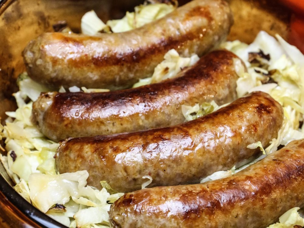 Italian Sausage with Cabbage & Apples