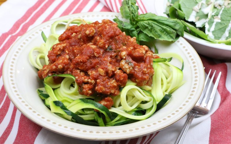 Zoodles & Meat Sauce