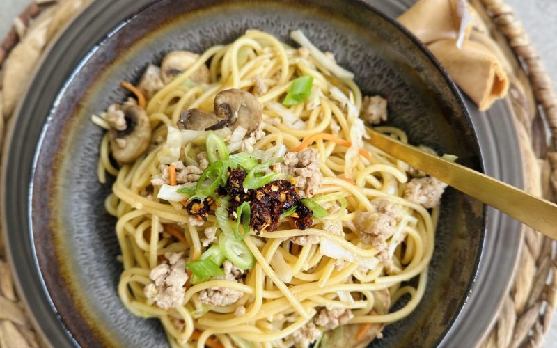 Asian Pork Noodle Bowl