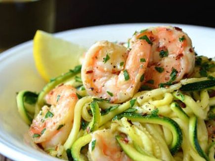 Shrimp Scampi with Zoodles