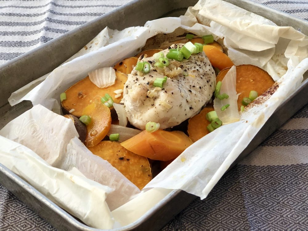 Parchment Packet Ginger Chicken