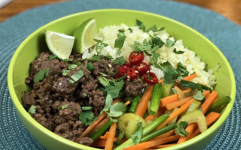 Grain-Free Thai Beef Bowls