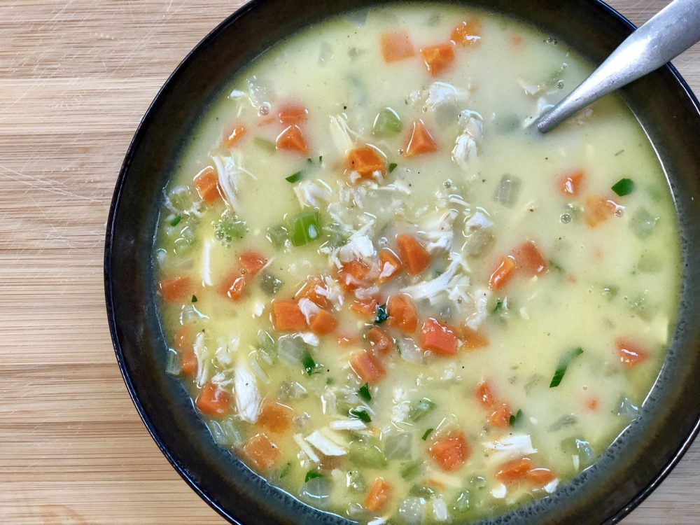 Kate’s Ginger Chicken Rice Soup